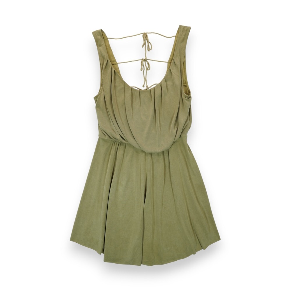 NWOT Free Peopleโ Sleeveless Summer Dress Olive Green Size Small MSRP $118
